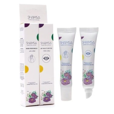 مرطب شمسا للشفا ة بالإضافة الى مرطب شمسا لليد بالورود 15 مل